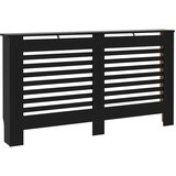  Pokrov za radijator crni 152 x 19 x 81,5 cm MDF | shoptok.hr