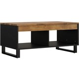 Maison Chic Klubska mizica - kavna mizica - Nizka mizica 90x50x40 cm trden mangov les, (21754252) Cene