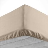 Douceur d intérieur Svjetlo smeđa pamučna plahta s gumom 160x200 cm Lina – | shoptok.hr