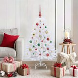  Umjetno božićno drvce s nogom Bijela 120 cm PVC i čelik | shoptok.hr