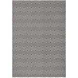 NORTHRUGS Črno-bela zunanja preproga Karo, 200 x 290 cm Cene