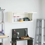  Ormar za zid u garaži Bijelo 80 x 33 x 35 cm Čelik s prahom | shoptok.hr