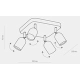  LED RGBW prigušiva spot svetiljka TOP 4xGU10/6,5W/230V 2700-6500K zlatna/crna | Eponuda.com
