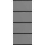  Klizna vrata 90 x 205 cm Kaljeno Staklo i Aluminij - Crna 90 x 205 cm Tamno prozirno | shoptok.hr