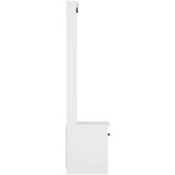 vidaXL Drevo za dvorano "SANDENS" bela 45x40x159,5 cm masivni les bora | Shoptok.si