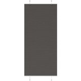 vidaXL Plisirana roleta crna 95x200 cm širina tkanine 94,4 cm | shoptok.hr