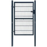 vidaXL 2D ograjna vrata (enojna) antracitno siva 106x230 cm | Shoptok.si