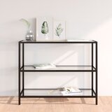 vidaXL Polica prozorna 100x36x90 cm kaljeno steklo, (20824657) Cene