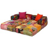  Modularni tabure za 2 osobe od tkanine s patchworkom | shoptok.hr