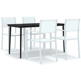  5-dijelni vrtni blagovaonski set bijeli | shoptok.hr
