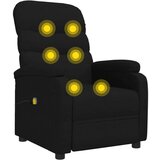  Masažna fotelja od tkanine crna | shoptok.hr