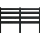  Posteljno vzglavje črno 186x4x100 cm trdna borovina, (20644435) | Shoptok.si
