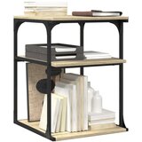  Stojalo za tiskalnik 3-nadstropno sonoma hrast 43x48x64 cm les, (5000152782) | Shoptok.si