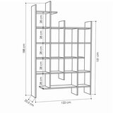 Kalune Design Biblioteka u dekoru hrasta u prirodnoj boji 122x188 cm Manco – | shoptok.hr