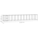  Vanjski kavez za pse čelični 26 62 m² | shoptok.hr