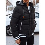 DStreet Men's Black Quilted Winter Jacket