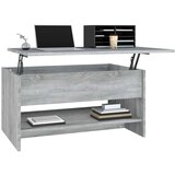  Klubska mizica siva sonoma 80x50x40 cm inženirski les, (20714188) | Shoptok.si