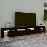 TV ormarić s LED svjetlima crni 260x36 5x40 cm | shoptok.hr