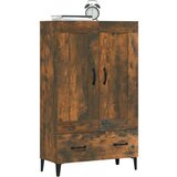  Visoka omarica dimljeni hrast 70x31x115 cm inženirski les, (20654286) | Shoptok.si