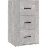  Komoda siva boja betona 40 x 33 x 70 cm od konstruiranog drva | shoptok.hr