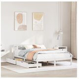 vidaXL Okvir kreveta bez madraca bijeli 150x200 cm od masivne borovine | shoptok.hr