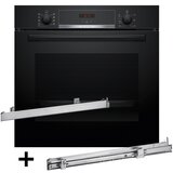 Bosch HBA514BB3 oven + HEZ538000 single-level telescopic runners | shoptok.hr