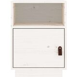  Nočna omarica bela 40x34x55 cm trdna borovina, (20731799) | Shoptok.si