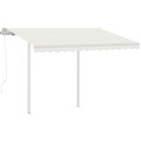  Automatska tenda na uvlačenje sa stupovima 3 5 x 2 5 m krem | shoptok.hr