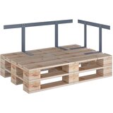  Naslon za sofu od paleta svjetlosivi 110 cm željezni | shoptok.hr