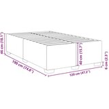 vidaXL Posteljni okvir taupe 120x190 cm tkanina | Shoptok.si