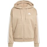 Adidas Športna jopa na zadrgo bež / bela Cene