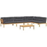  5-dijelna set vrtnih sofa od paleta s jastucima od drva bagrema | shoptok.hr