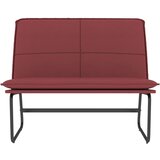  Klupa crvena boja vina 100 x 75 x 76 cm od umjetne kože | shoptok.hr