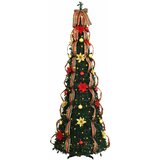  Umjetno božićno drvce s 150 LED svjetlima Zelena 185 cm PVC | shoptok.hr