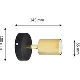  LED zidno reflektorsko svetlo TUNE 1xGU10/4,8W/230V zlatno/crno | Eponuda.com