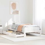  Okvir kreveta s ladicama bez madraca bijeli 100x200 cm | shoptok.hr