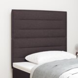  LED vzglavnik s črtno zasnovo temno rjav 80 cm tkanina, (22067094) | Shoptok.si