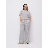 Reserved Hlače s pamukom - tamnosivo | shoptok.hr