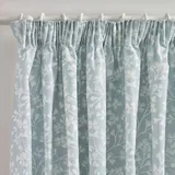 Modre zavese v kompletu 2 ks 229x229 cm Brooke Floral –