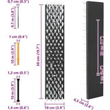  Četke za goveda Crna i bijela 50 x 10 x 6.5 cm Plastika i Čelik | shoptok.hr