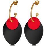  Naušnice DA-27454 - Crna / Crvena KP27454 | shoptok.hr