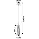 Rabalux luster Kalevi crni | ePonuda.com