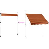 Tenda na ručno uvlačenje 250 cm narančasto-smeđa | Eponuda.com