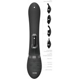 VIVE Chou - baterijski, zamjenjivi vibrator za klitorisnu ruku (crni) | shoptok.hr