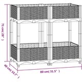  Povišena gredica 80x40x71 cm od polipropilena | shoptok.hr