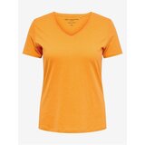 Only Orange basic T-shirt CARMAKOMA Bonnie - Women | Shoptok.si
