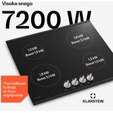 Klarstein Kochheld indukcijska kuhalna plošča | Elegantna in zmogljiva | 4 kuhalne cone | 7200 W | 60 cm | Shoptok.si