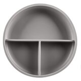 Zopa Silicone Divided Plate deljeni krožnik s priseskom Dove Grey 1 kos Cene