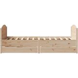 vidaXL Okvir kreveta bez madraca 90 x 190 cm od masivne borovine | shoptok.hr