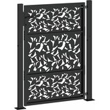  Vrtna vrata crna 100x125 cm dizajn s čeličnim krilom | shoptok.hr